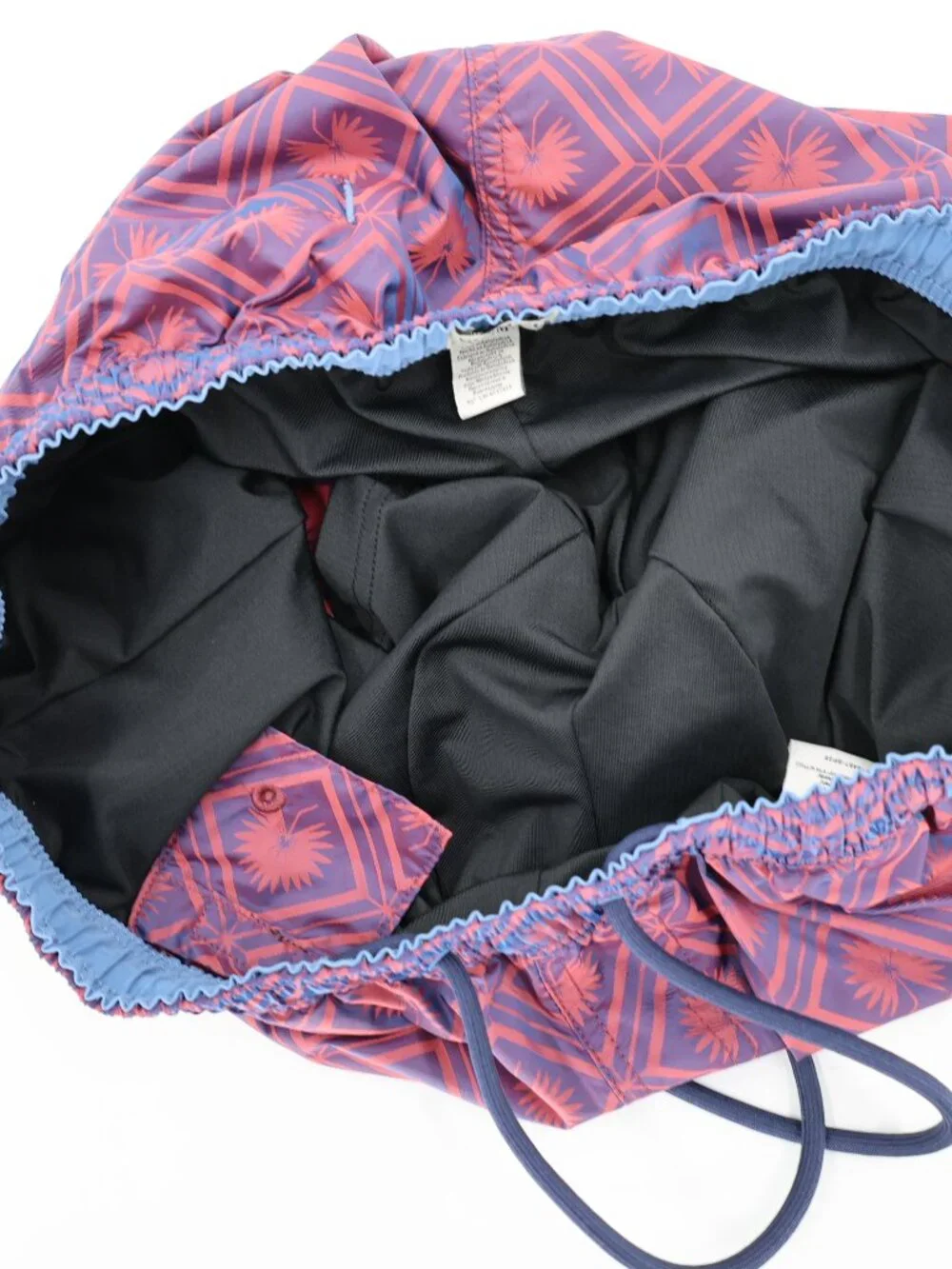 Scotch & Soda Swim Trunks Men's Medium Geometric Lined Drawstring Elastic Waist